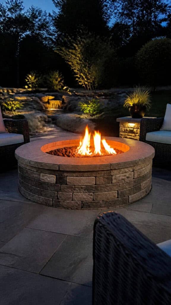 Natural Stone Veneer Fire Pit