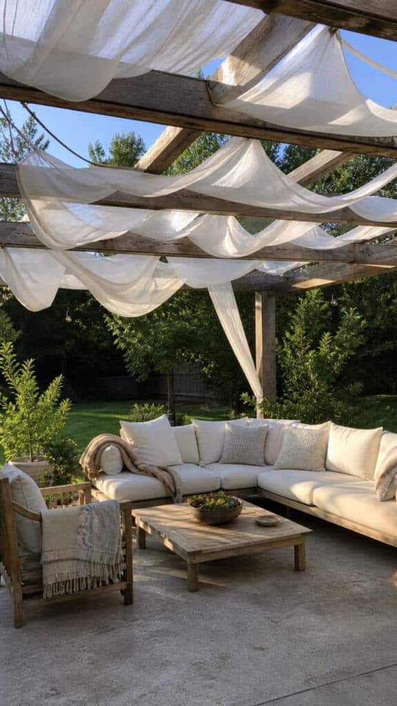 Fabric Canopy Pergola