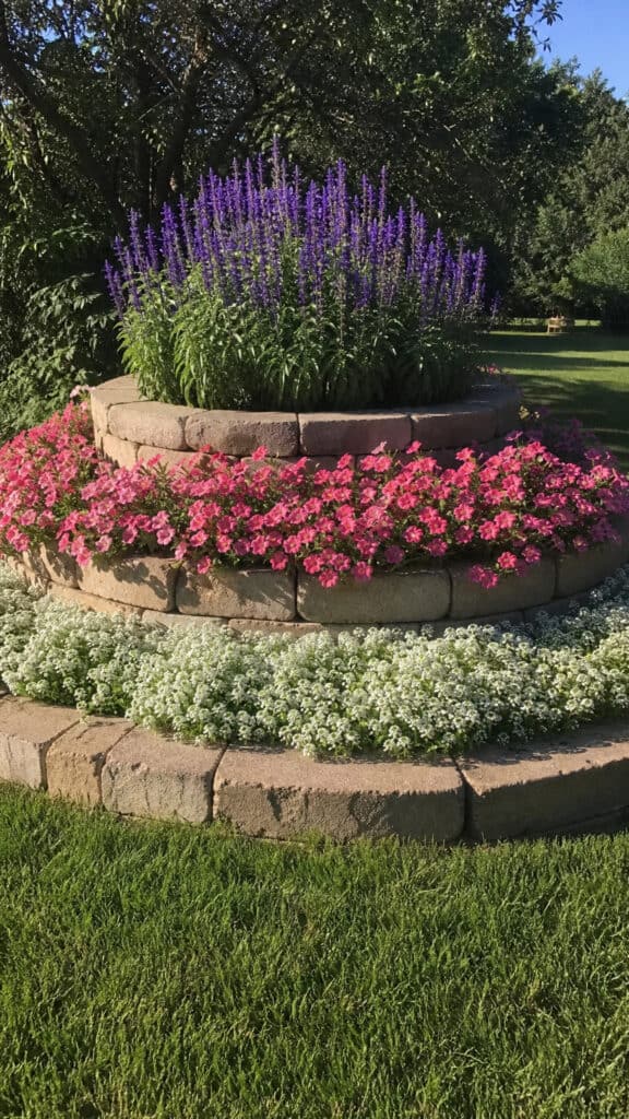 Tiered Circle with Height Variation
