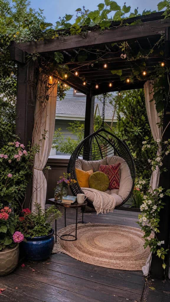 Cozy Corner Reading Nook Pergola