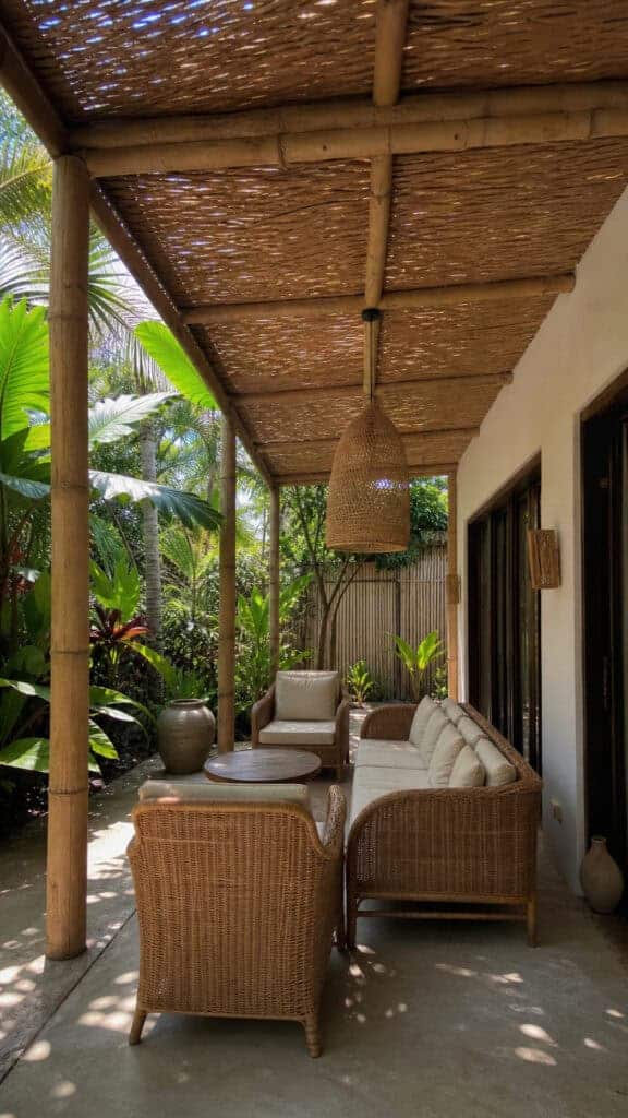 Bamboo and Reed Natural Shade