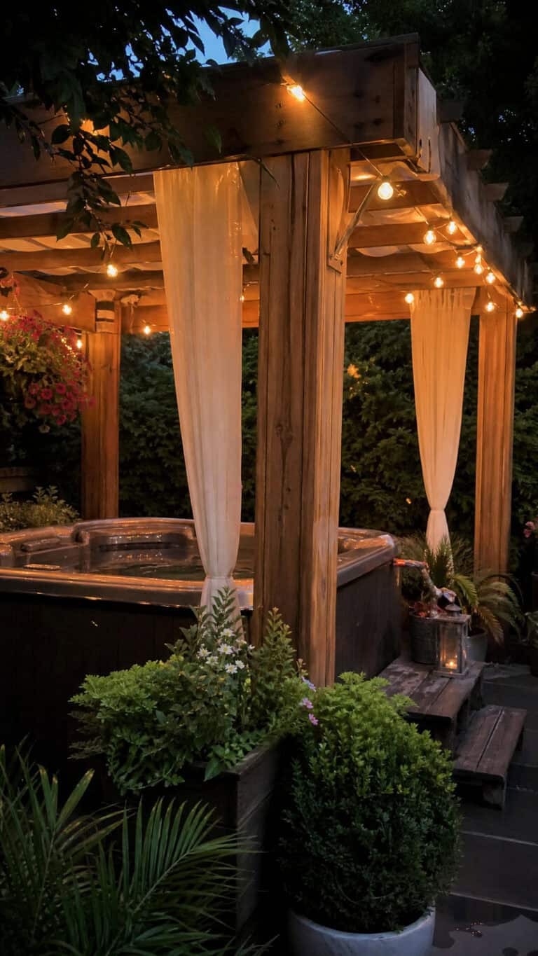 Classic Pergola with Curtains