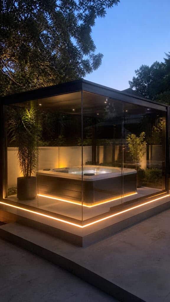 Modern Glass Enclosure