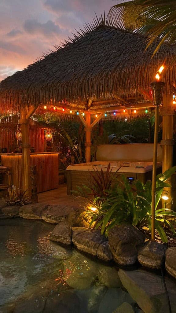 Tropical Tiki Hut Style