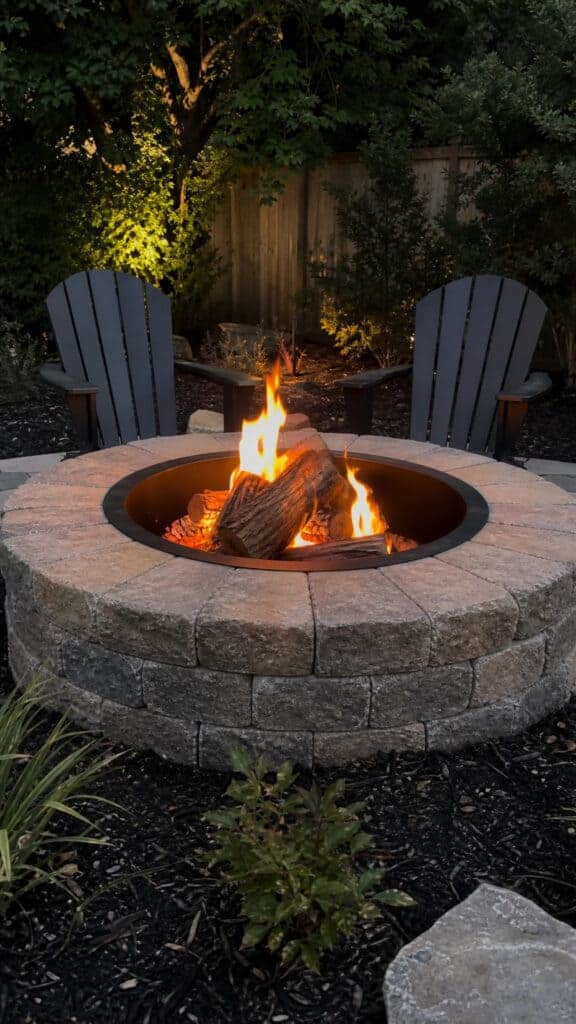 Budget-Friendly Fire Pit with Retaining Wall Blocks