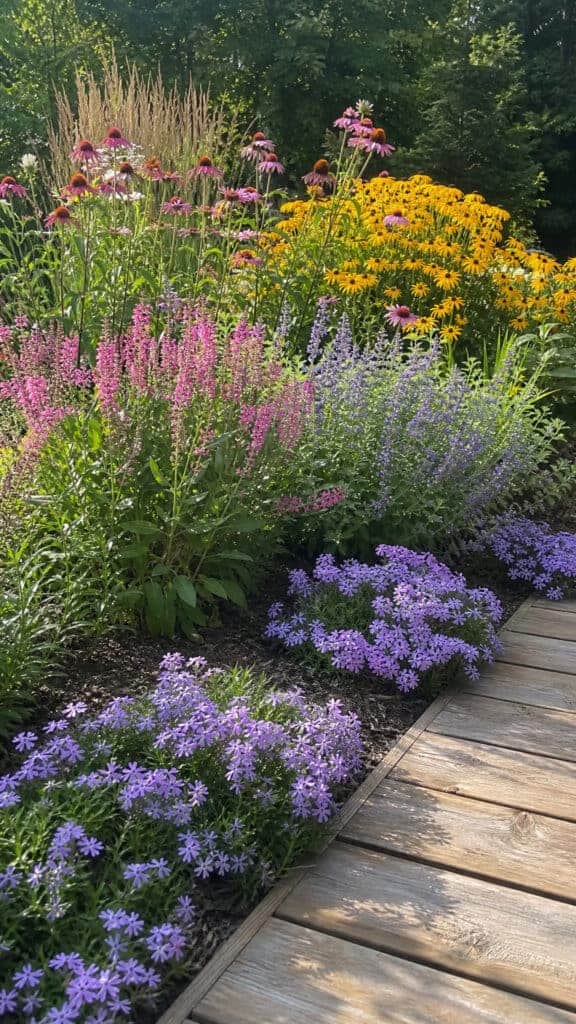 Layered Perennial Border for Year-Round Interest