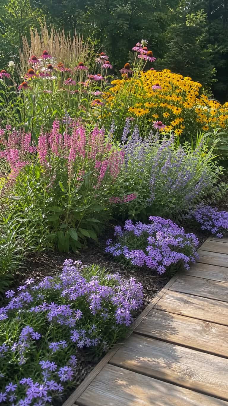 Layered Perennial Border for Year-Round Interest