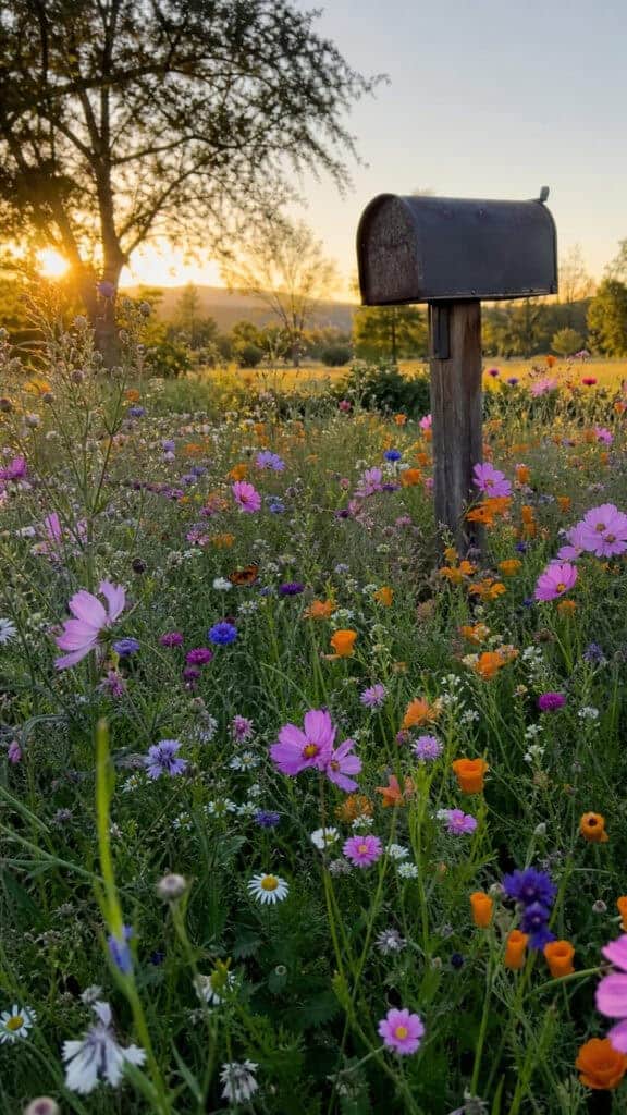 Wildflower Meadow Mailbox Style