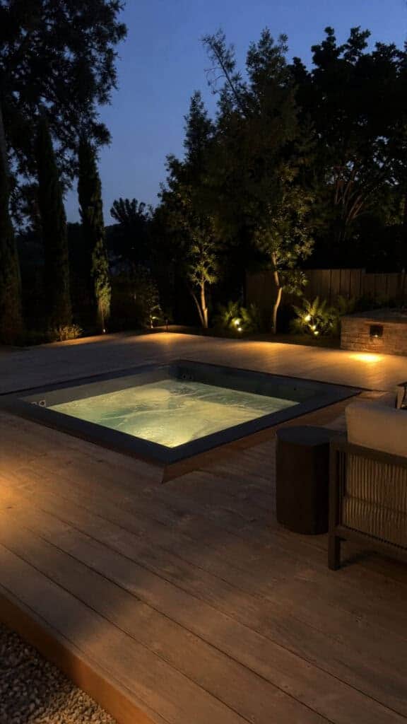 Sunken Hot Tub Sophistication