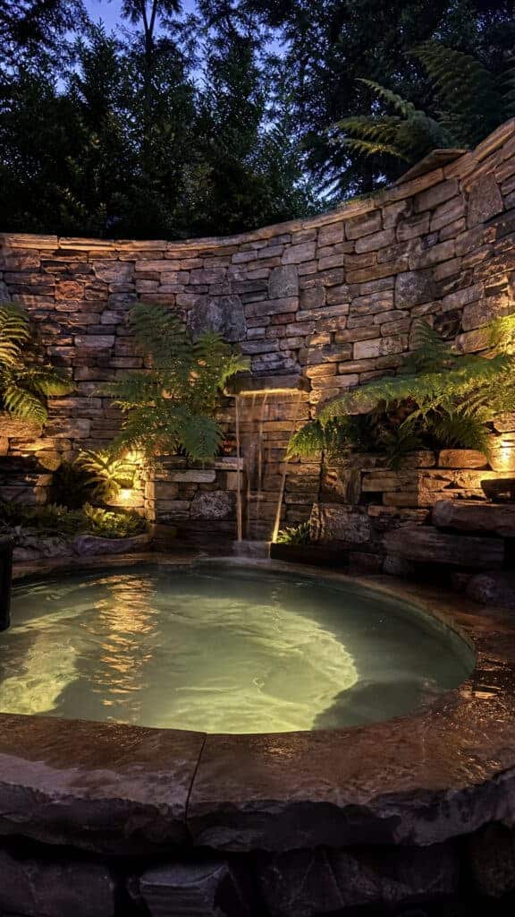 Natural Stone or Brick Wall Features
