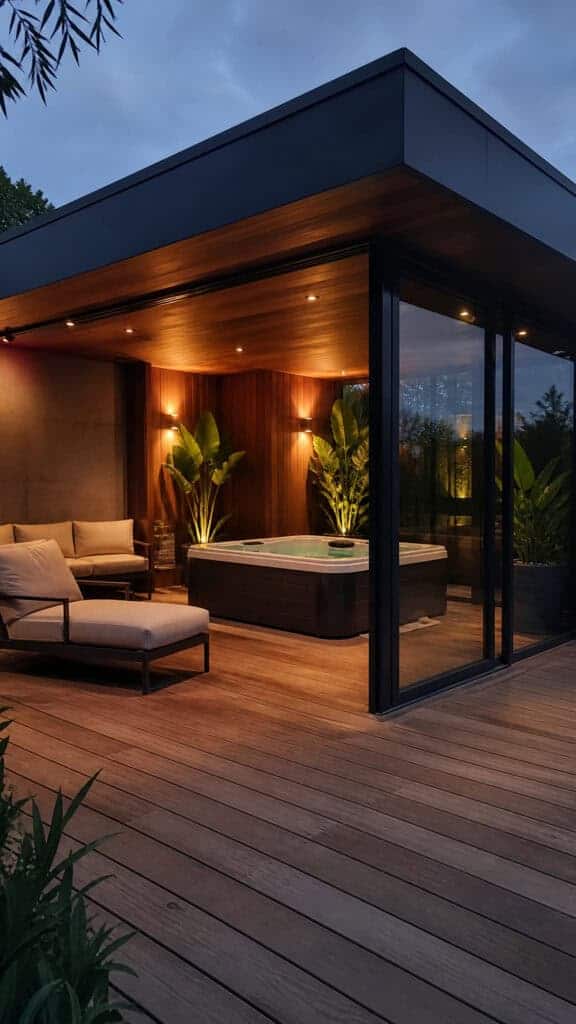 Outdoor Room with Walls and Roof