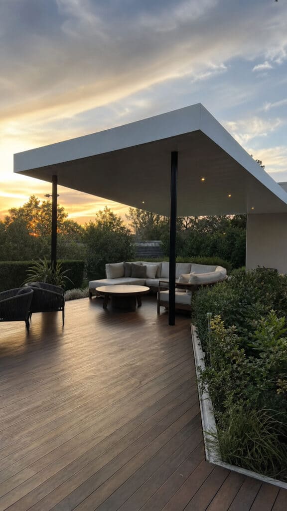Floating Roof Pergola Designs