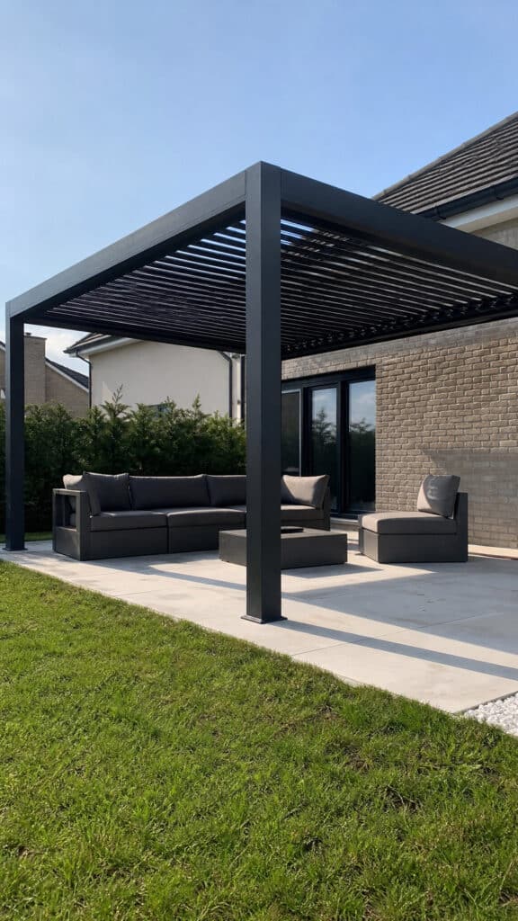 Minimalist Metal Pergolas