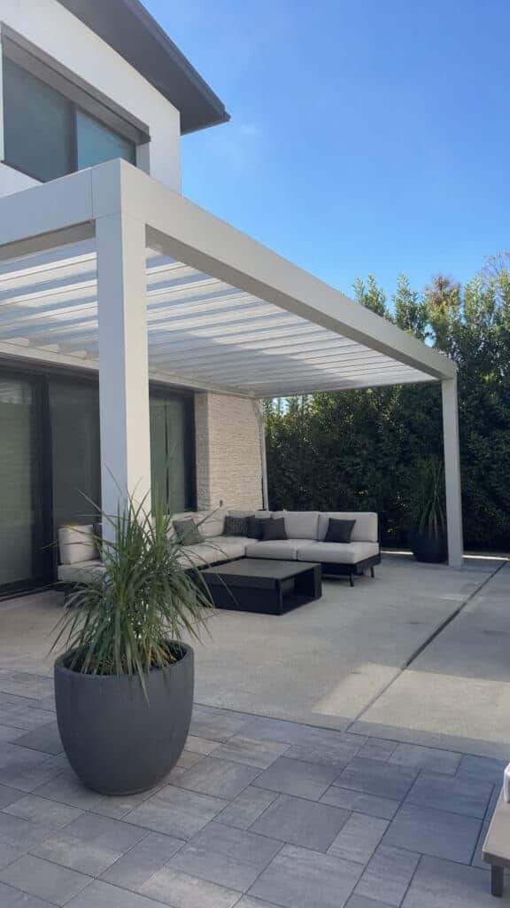 Louvered Roof Pergola for Ultimate Control