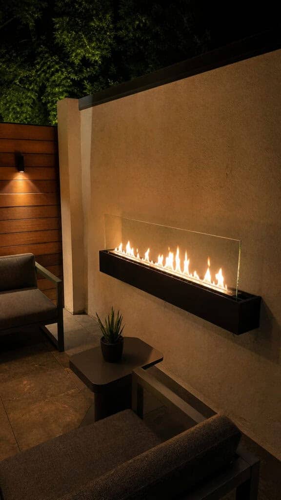Vertical and Wall-Mounted Fire Features