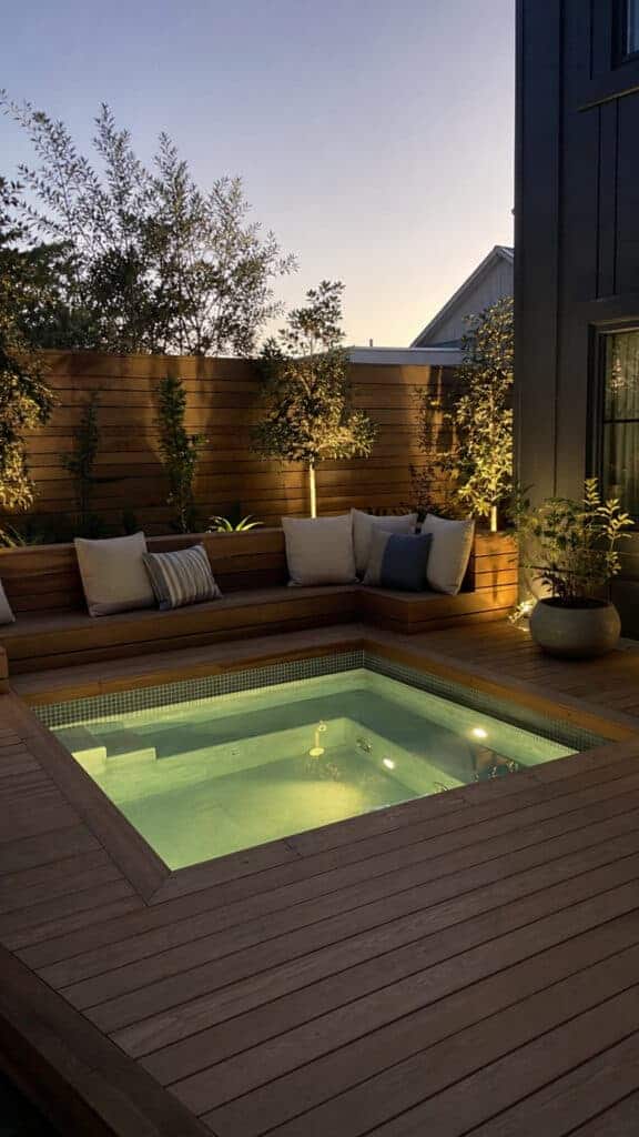 Sunken Hot Tubs That Create Seamless Outdoor Living