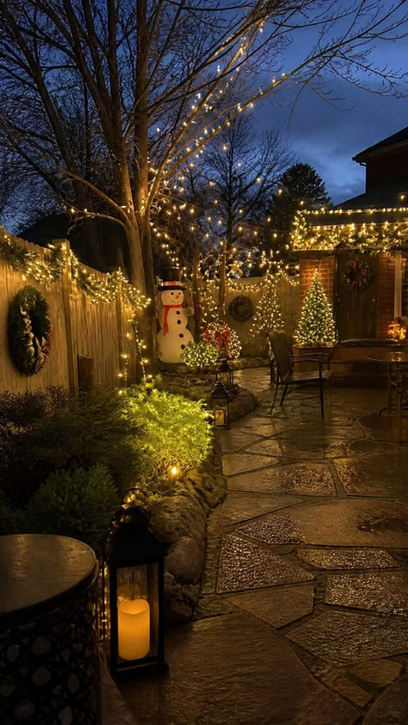 Festive Christmas Decorations and Lighting