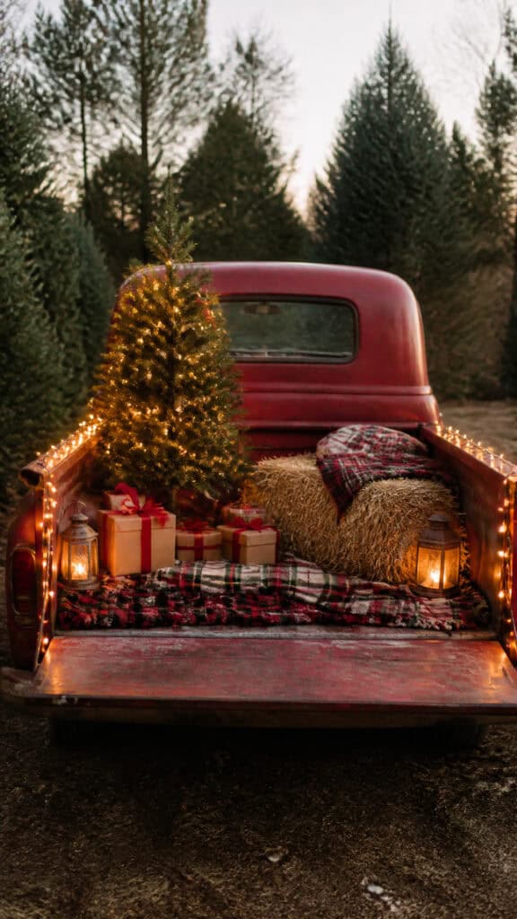 The Rustic Truck Bed Display