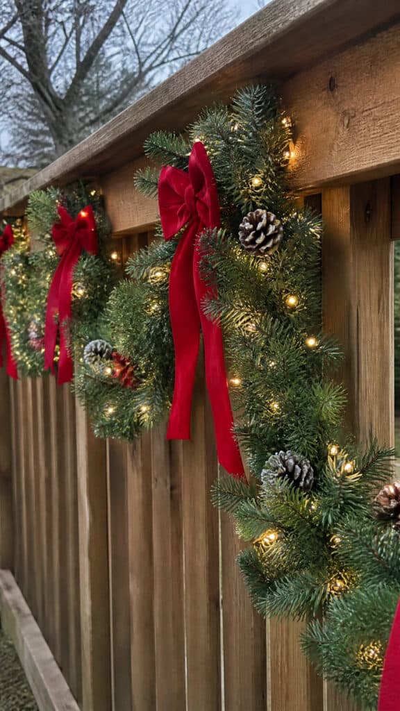 Mixed Media with Lights and Garland