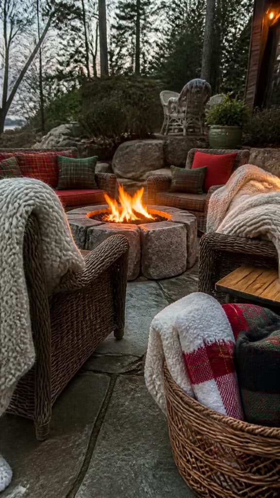 Festive Furniture Arrangements and Cozy Seating