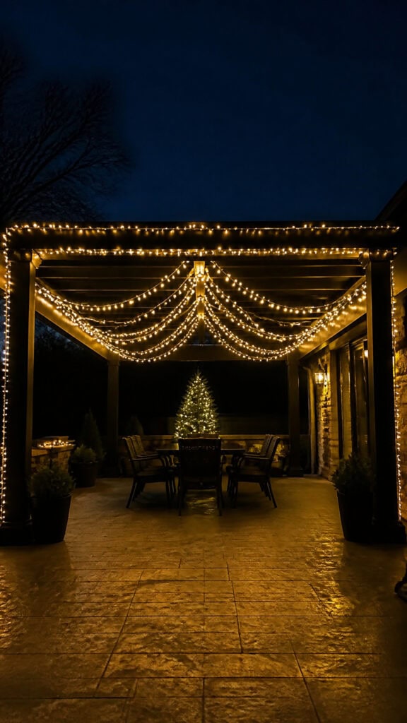 Perimeter Frame with Draped Swags