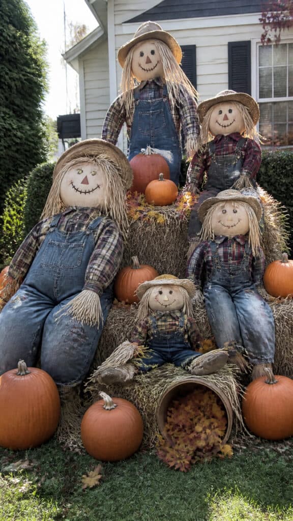 Scarecrow Family Scene