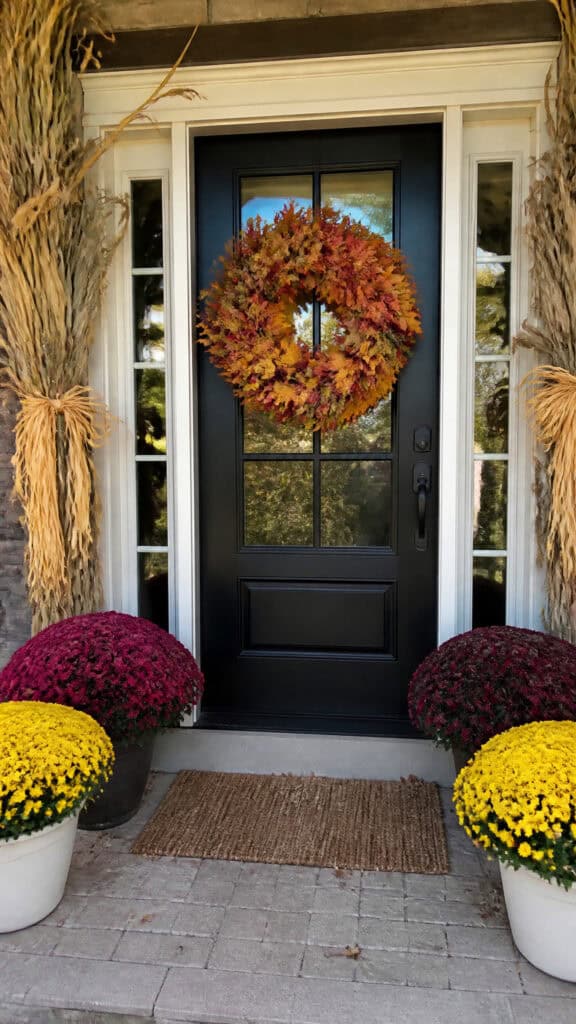 Create a Welcoming Wreath and Door Display