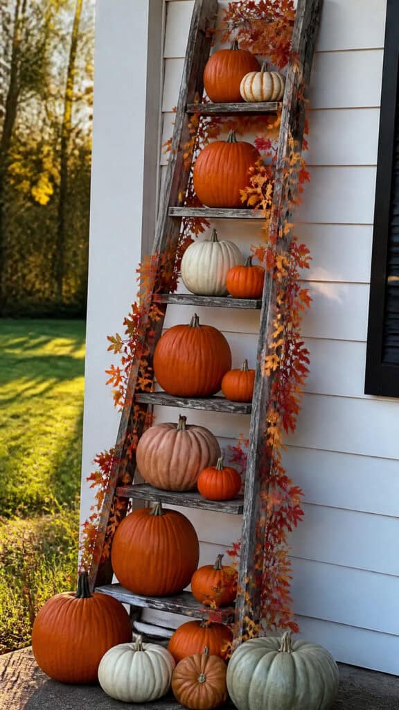 Tiered Stand Pumpkin Arrangements