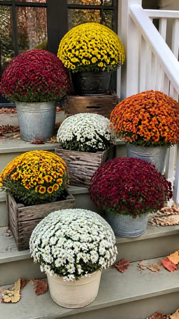 Mums in Creative Containers