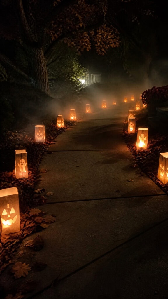 Haunted Pathway with Luminaries