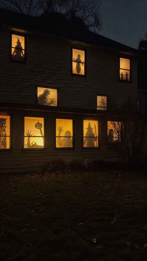 Spooky Silhouette Windows