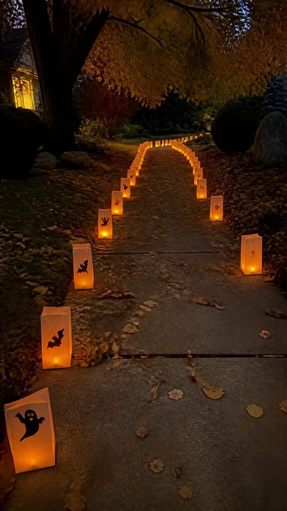 Spooky Luminaria Path