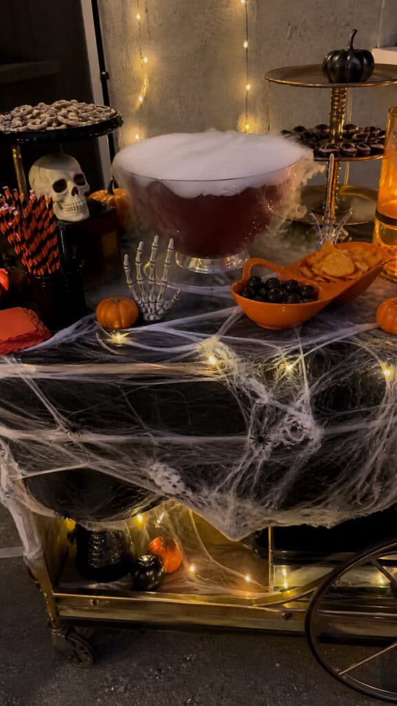 Create a Spooky Beverage and Snack Station