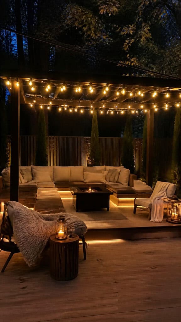 Cozy Seating Areas with Ambient Lighting