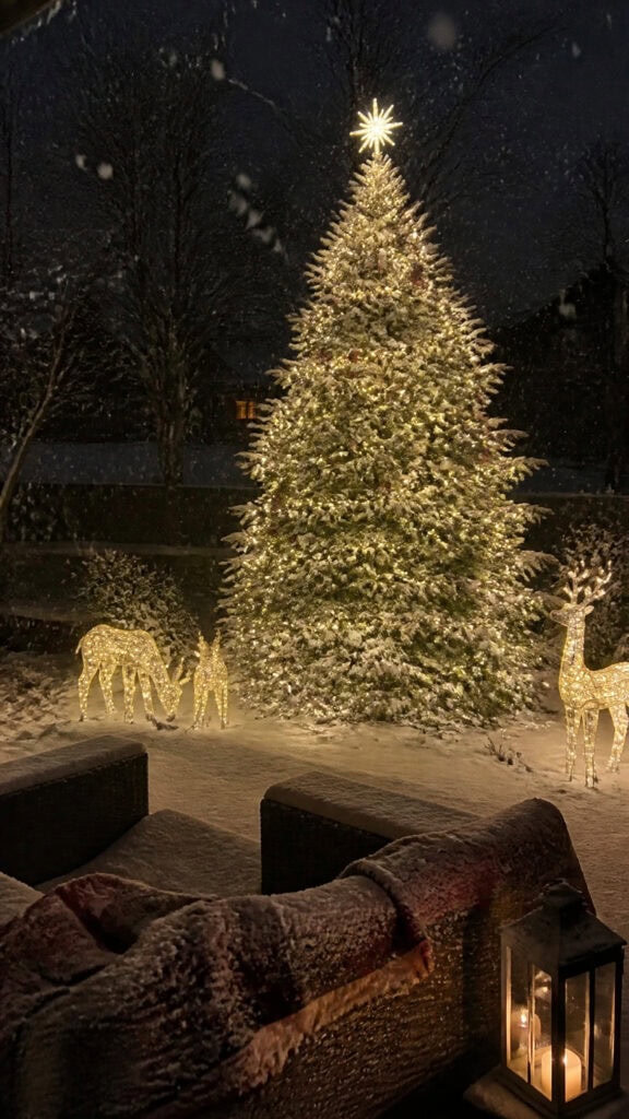 Focal Point Features with Lighted Decorations