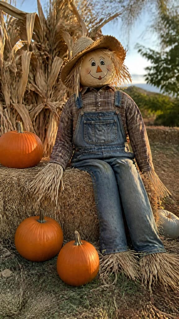 Add Whimsical Scarecrows for Fun Fall Character