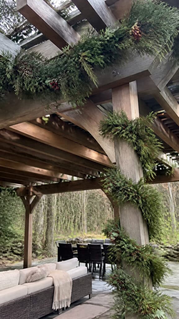 Cascading Greenery and Garland