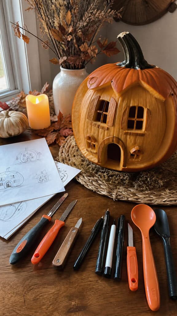 Easy Pumpkin House Carving Techniques and Tools