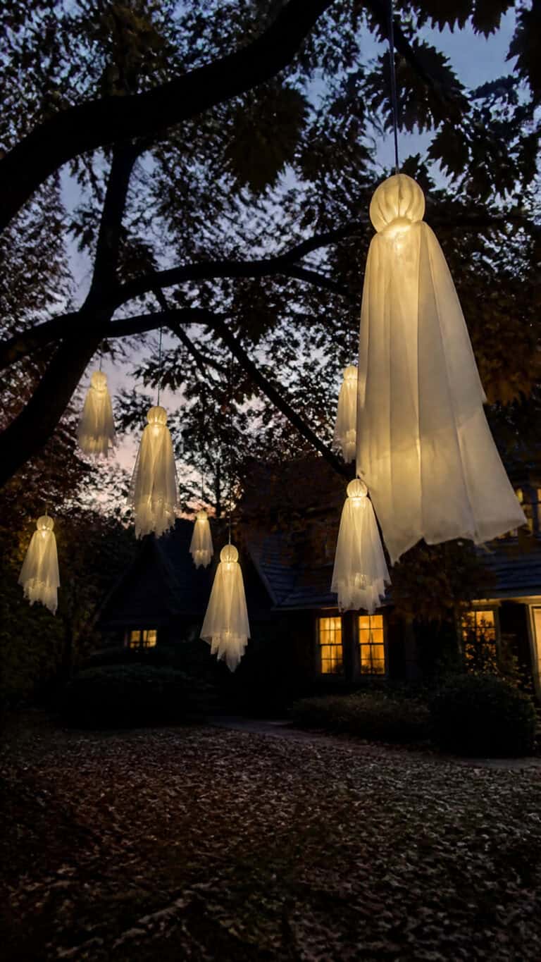 Glowing Ghost Gang in the Trees