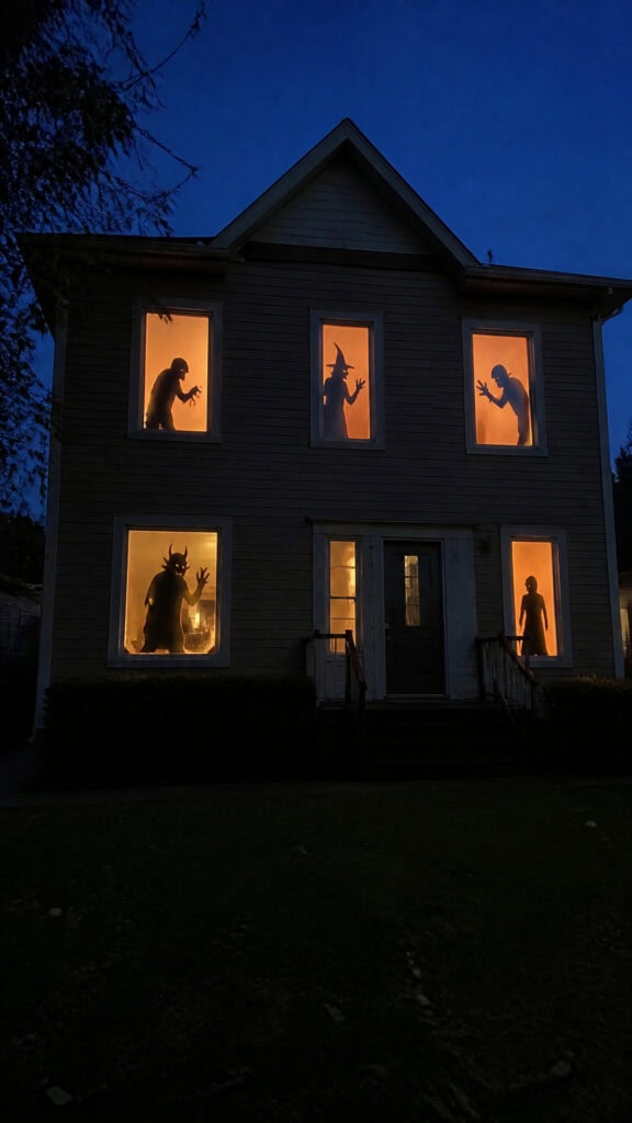 Spooky Silhouettes in the Windows