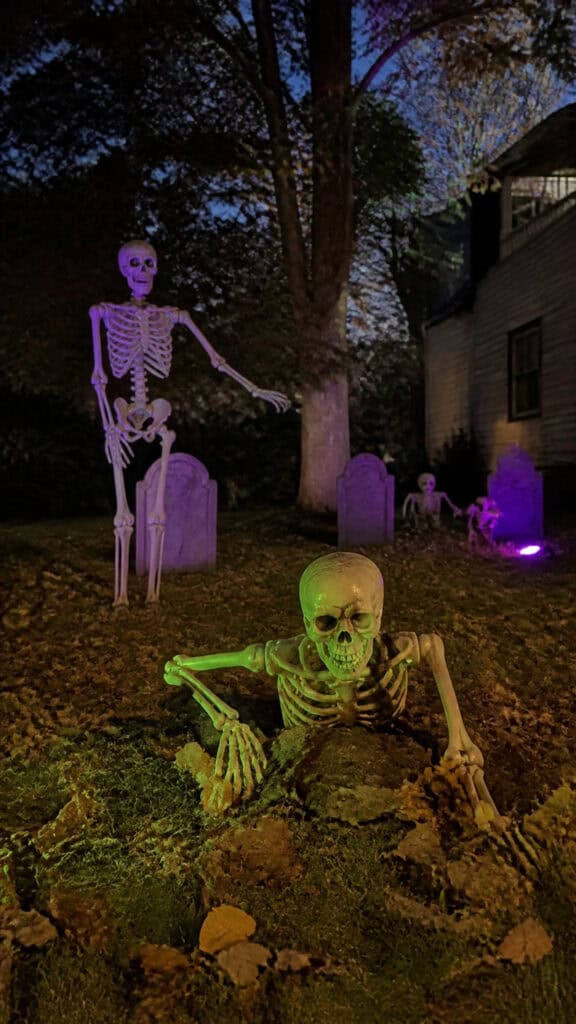 Creating a Skeleton Graveyard Scene